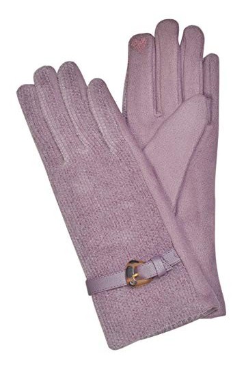 Cham Cham Gants dhiver 100% polyester pour femme Violet 24 x 8,5 cm