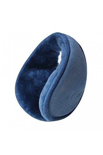 MaxW Cache-oreilles dhiver en laine pour homme et femme - Cache-oreilles doux et confortables pour lextérieur, Bleu marine-