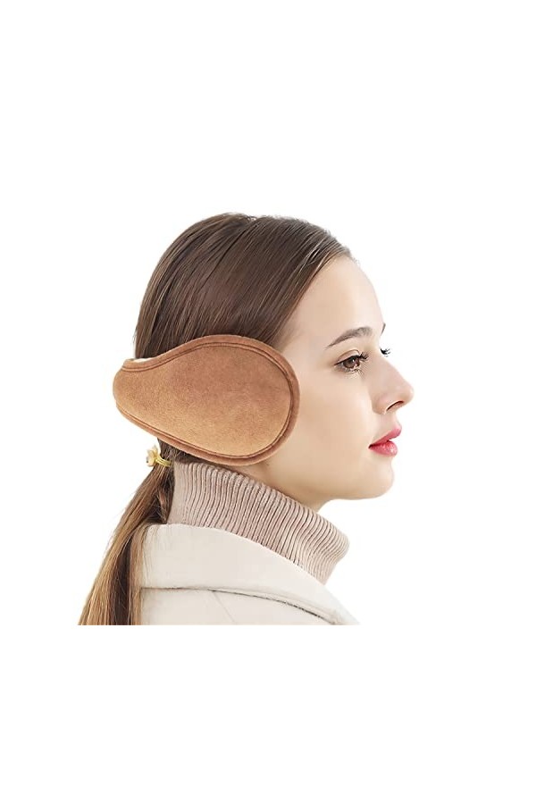 MaxW Cache-oreilles dhiver en laine pour homme et femme - Cache-oreilles doux et confortables pour lextérieur, Bleu marine-