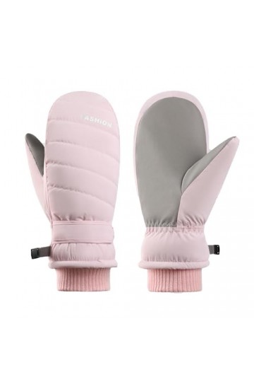 Mawjom Femmes Hiver Neige Gants imperméables Gants chauds