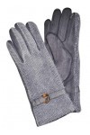 Cham Cham Gants dhiver 100% polyester pour femme Gris 24 x 8,5 cm