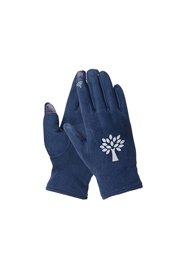 Gants D Hiver Gants dautomne Et dhiver en Daim Lumineux pour Femmes Pointent des Gants Froids À Écran Tactile Noir