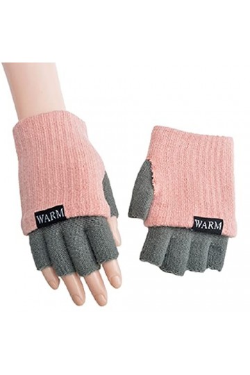ZAJ Garder au Chaud Gants élégants Confortables - Gants Longs Pliables - Gant Thermique à lautomne Doux - Gants de Demi-Doig