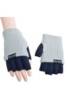 ZAJ Garder au Chaud Gants élégants Confortables - Gants Longs Pliables - Gant Thermique à lautomne Doux - Gants de Demi-Doig