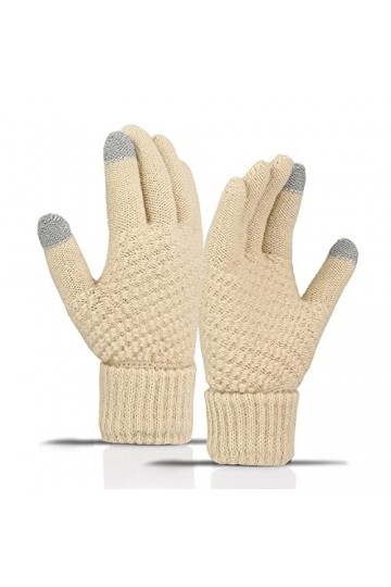 CABTRA Gants Gants De Tricot Chauds Et Épais Pour LHiver Des Femmes