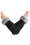 Gants Chauds Femmes,CIELLTE Gants dhiver pour Femmes,Gants Chauds Gants De Ski Gants Femme Touch éCran Hiver Plein Air Sport