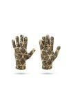 RFEGEF Femme Gants dhiver,Gants À Écran Tactile Motif De Feuilles Imprimées en 3D Gants Tricotés Dames Doux Coupe-Vent Éléga