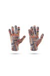 RFEGEF Femme Gants dhiver,Gants À Écran Tactile Imprimé en 3D Motif De Géométrie Colorée Gants Tricotés Dames Doux Coupe-Ven