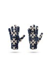 RFEGEF Femme Gants dhiver,Gants À Écran Tactile Motif De Géométrie Marine Imprimé en 3D Gants Tricotés Dames Doux Coupe-Vent