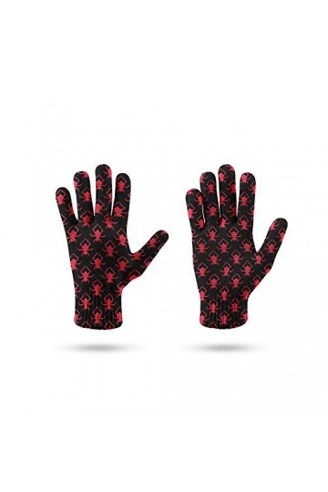 RFEGEF Femme Gants dhiver,Gants À Écran Tactile Motif DAraignée Imprimé en 3D Gants Tricotés Dames Doux Coupe-Vent Élégant 