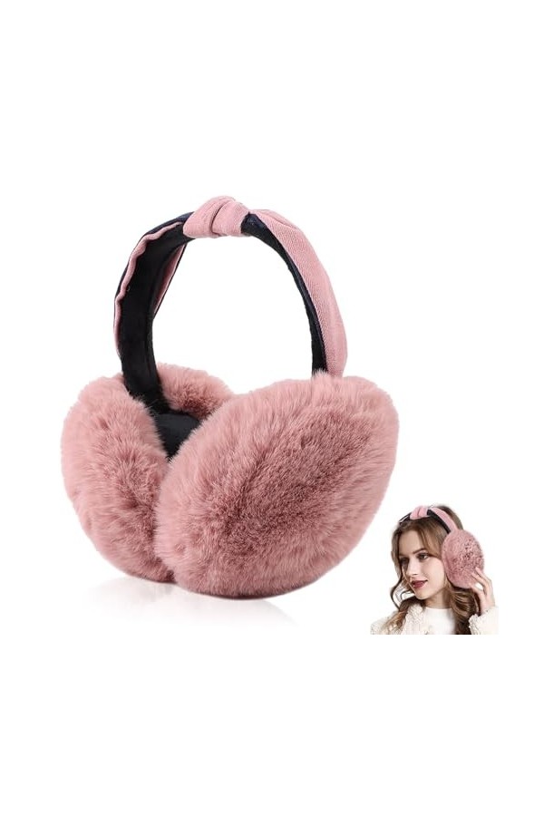 Casenly Cache-Oreilles Chauds pour Femmes, Cache-Oreilles en Peluche Pliable Cache-Oreilles Thermiques Cache-Oreilles Hiver D