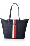 Tommy Hilfiger Poppy Tote Stp, Cabas femme, Bleu Corporate , 14x32x47 cm B x H T 