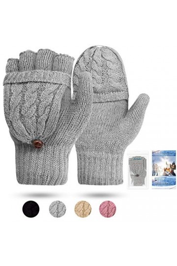 Gants pour femme Mitaines sans doigts ou demi-doigts Hiver - - Taille unique