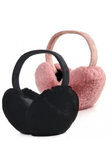 Cache-oreilles dhiver pour femme - Unisexe - En peluche - Pliable - Chaud - Doux - Pour lextérieur - En fausse fourrure - P