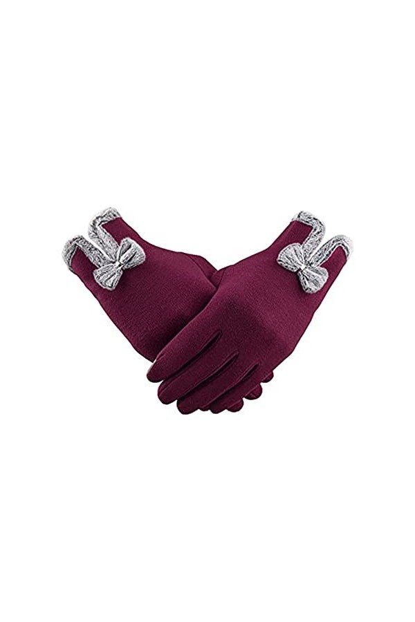 Gants Dhiver Chauds Pour Femmes Gants à écran Tactile Gants Coupe-vent Pour Femmes Dames Dhiver Noir,One size 