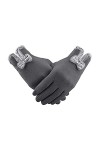 Gants Chauds Dhiver Pour Femmes Gants Imperméables Thermiques Gants Pour écran Tactile Coupe-vent Pour Femmes rouge,One siz