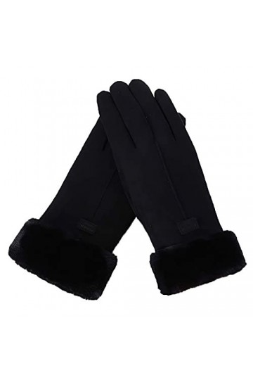 YJLGMM Hiver Tactile écran de Ski Gants de Ski de Cachemire Femme tricoté Gants dhiver en Cachemire tricoté Femmes Automne H