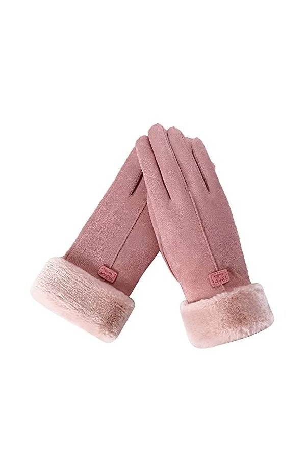 YJLGMM Hiver Tactile écran de Ski Gants de Ski de Cachemire Femme tricoté Gants dhiver en Cachemire tricoté Femmes Automne H