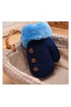 HSJM Gants 0-3y / 4-7y Enfants Garçons Filles Gants dhiver Épaissir Garçons Filles Gants Chauds Enfants Thicken Bonneterie G