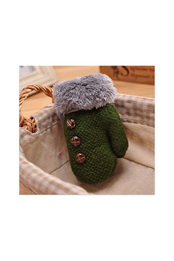 HSJM Gants 0-3y / 4-7y Enfants Garçons Filles Gants dhiver Épaissir Garçons Filles Gants Chauds Enfants Thicken Bonneterie G