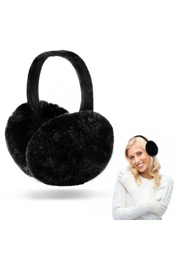 WLLHYF Cache-oreilles dhiver classiques unisexes en fausse fourrure chaude mignon pliable pour lextérieur Cache-oreilles en