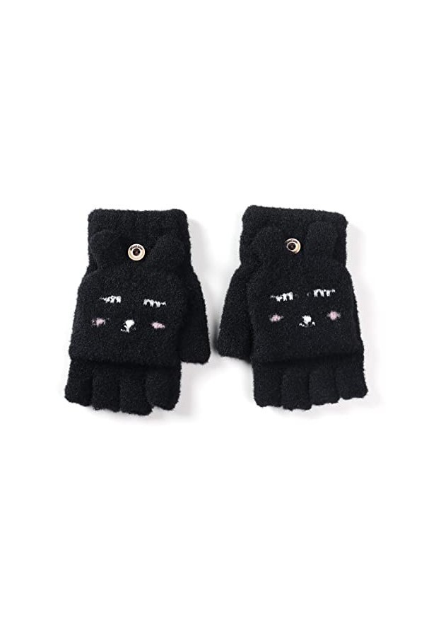 CABTRA Gants DHiver Tricot DAutomne Pour Femmes Gants Chauds Épaissis