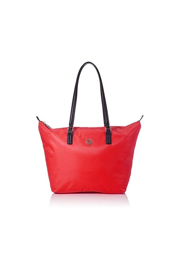 Tommy Hilfiger Poppy Tote, Cabas femme, Rouge Barbados Cherry , 1x1x1 cm W x H L 