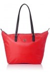Tommy Hilfiger Poppy Tote, Cabas femme, Rouge Barbados Cherry , 1x1x1 cm W x H L 