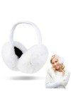 WLLHYF Cache-oreilles dhiver classiques unisexes en fausse fourrure chaude mignon pliable pour lextérieur Cache-oreilles en