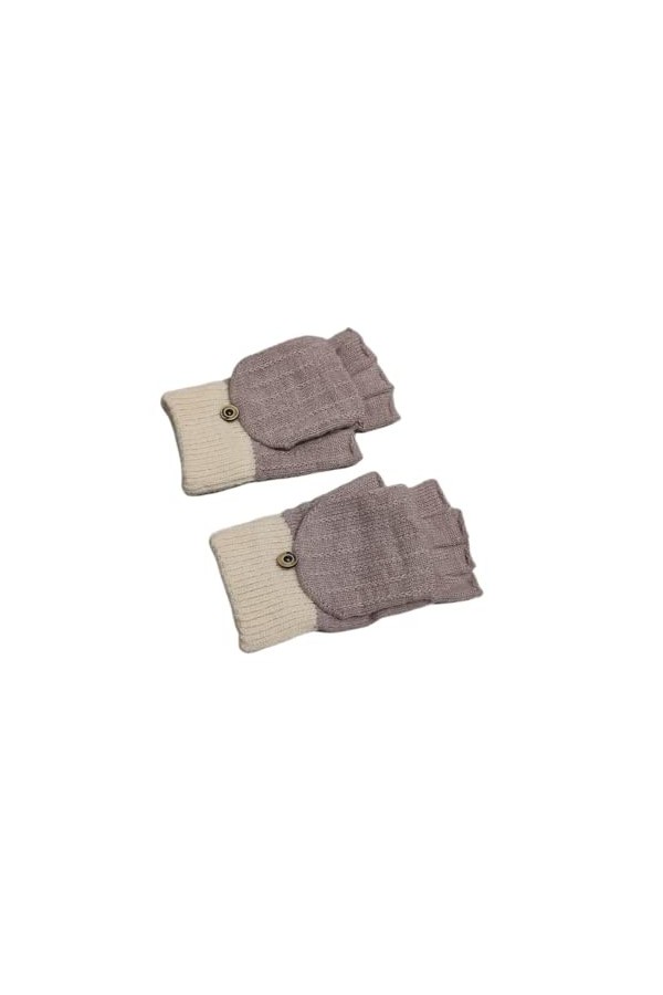 CABTRA Gants Chauds DHiver Gants De Tricot Épais Pour Femmes