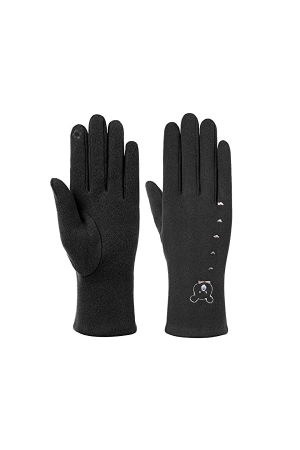 CABTRA Gants Gants DÉquitation Chauds Brodés Pour Femme Printemps Et Automne