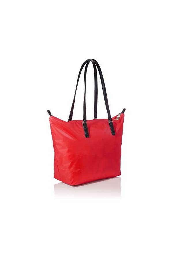 Tommy Hilfiger Poppy Tote, Cabas femme, Rouge Barbados Cherry , 1x1x1 cm W x H L 