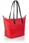 Tommy Hilfiger Poppy Tote, Cabas femme, Rouge Barbados Cherry , 1x1x1 cm W x H L 