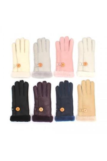 SMED Fur-in-One Gants en Laine pour Femmes Chauds et résistants au Froid pour Le Cyclisme et la Conduite en Plein air Gants e