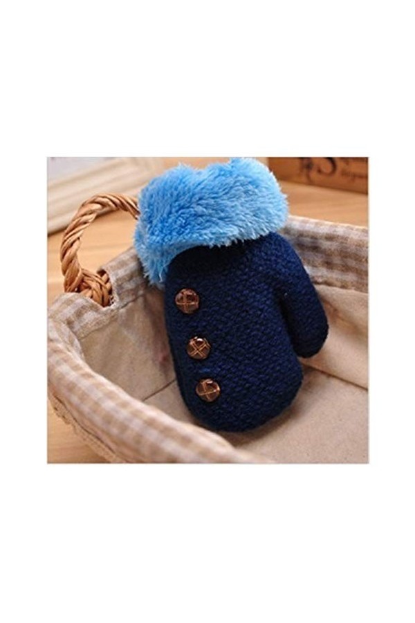 HSJM Gants 0-3y / 4-7y Enfants Garçons Filles Gants dhiver Épaissir Garçons Filles Gants Chauds Enfants Thicken Bonneterie G