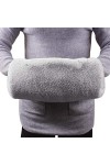 YJZQ Chauffe-mains en Fausse fourrure Hiver Accessoire Femme Manchon élégant Couvre Bras Femmes gants sur bras pour Mariage S