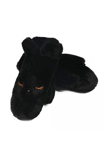 Minicocock Gants de lapin en peluche Halter coréenne à double couche Gants chauds étudiants Cyclisme Gants Thicken Gants dhi