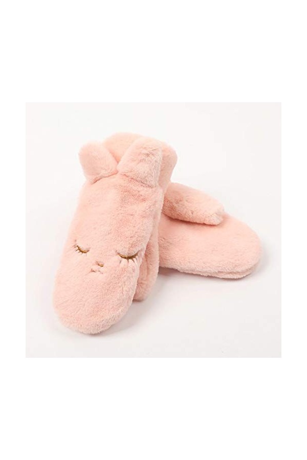 Minicocock Gants de lapin en peluche Halter coréenne à double couche Gants chauds étudiants Cyclisme Gants Thicken Gants dhi