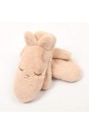 Minicocock Gants de lapin en peluche Halter coréenne à double couche Gants chauds étudiants Cyclisme Gants Thicken Gants dhi