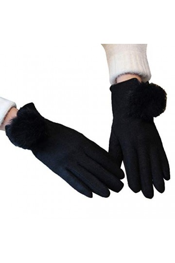 CAILIN Gants Gants en Cachemire Protection Contre Le Froid Hivernal Épais Gants à écran Tactile Chaleureux Équitation extérie