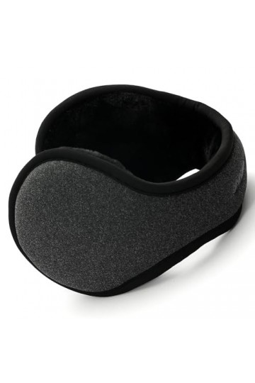 Cache-oreilles dhiver unisexe chaud pliable réglable cache-oreilles en fourrure pour lextérieur cache-oreilles derrière la 