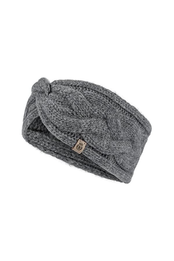 Roeckl Bandeau en Cachemire tressé Bonnet, Flanelle, Taille Unique Femme