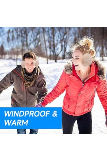 omitium Cache-oreilles dhiver - Pliable et réglable - En peluche - Doux et confortable - Pour lhiver - Pour homme et femme 