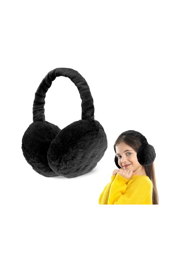 Riisoyu Cache-Oreilles, Mode Classique Cache-oreilles en Peluche pliable Unisexe Cache Oreilles Pliables Doux Cache Oreilles 