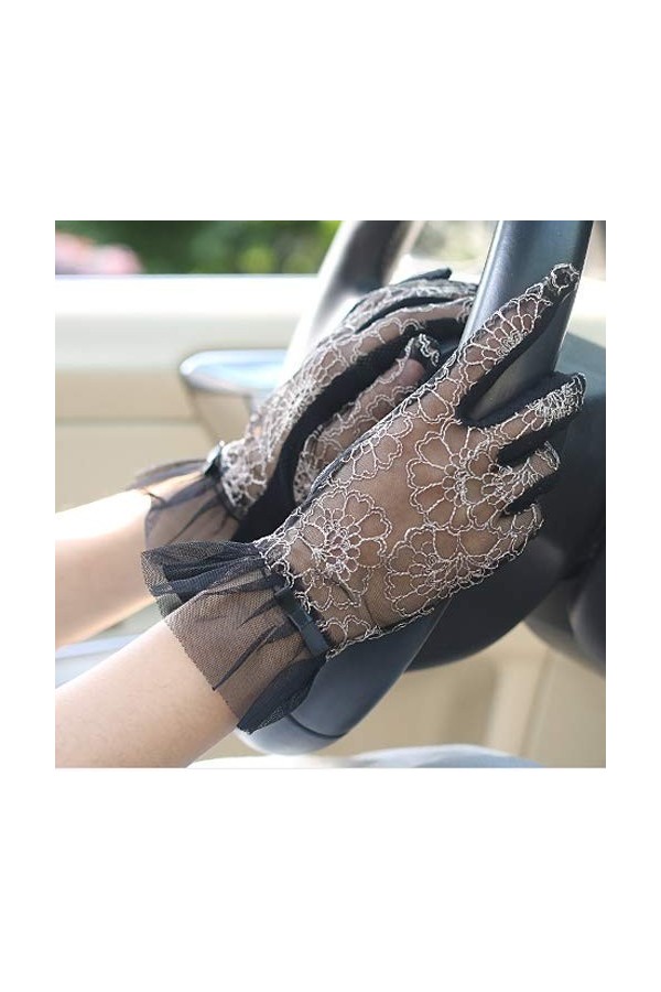 Rekaf Spring and Automne Summer Femmes Conduite des Gants de crème Solaire Femmes Riding Summer UV Protection Dentelle Respir