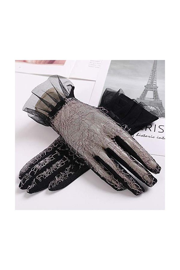 Rekaf Spring and Automne Summer Femmes Conduite des Gants de crème Solaire Femmes Riding Summer UV Protection Dentelle Respir