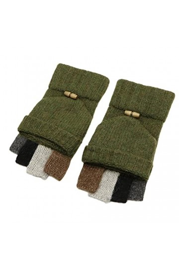 Liyinco Gants sans Doigts à Rabat pour Femmes, Gants dhiver en Tricot à écran Tactile Demi-Doigts, Gants&nbsp;&nbsp;&nbsp;Chauds pour Chien