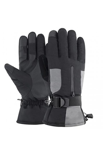Gants dextérieur antidérapants et imperméables pour adultes, gants dhiver en polaire chaude, gants de cyclisme, gants de té
