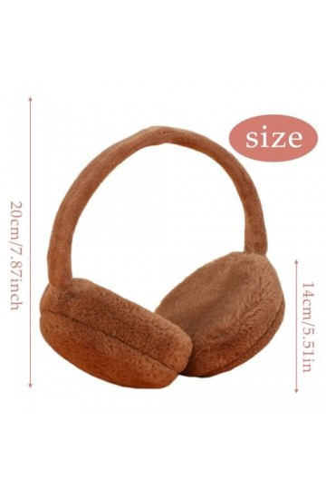 Cache Oreilles Couvre-Oreilles Coupe-Vent et Chaleur en Hiver Cache Oreilles en Peluche Cache Oreilles Pliables Doux Cache Or