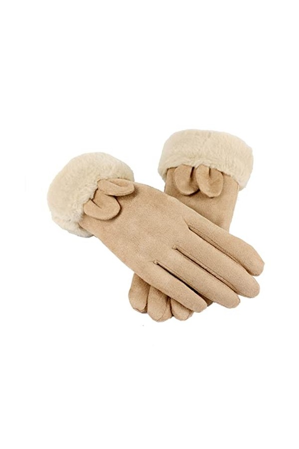 Gants Coupe Vent Gants en Molleton De Suède pour Femmes pour La Chaleur Et LÉpaississement De LAutomne Et De lhiver Plus U